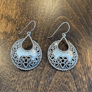 Or Paz Sterling Silver Filigree Earrings